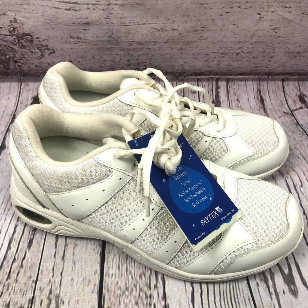 @@@DREW Orthopedic Diabetic Sneaker Shoe 101039 -7W -White Slip Resistant Tie@@@